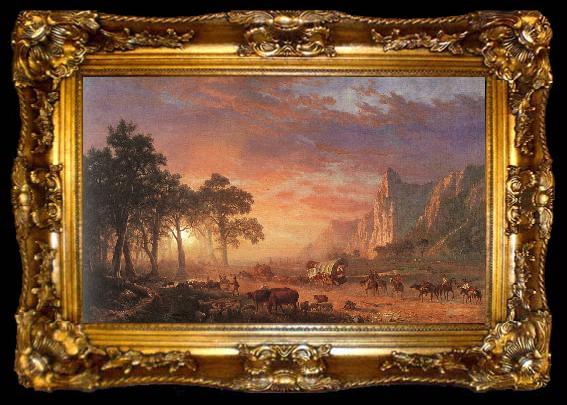 framed  Albert Bierstadt The Oregon Trail, ta009-2